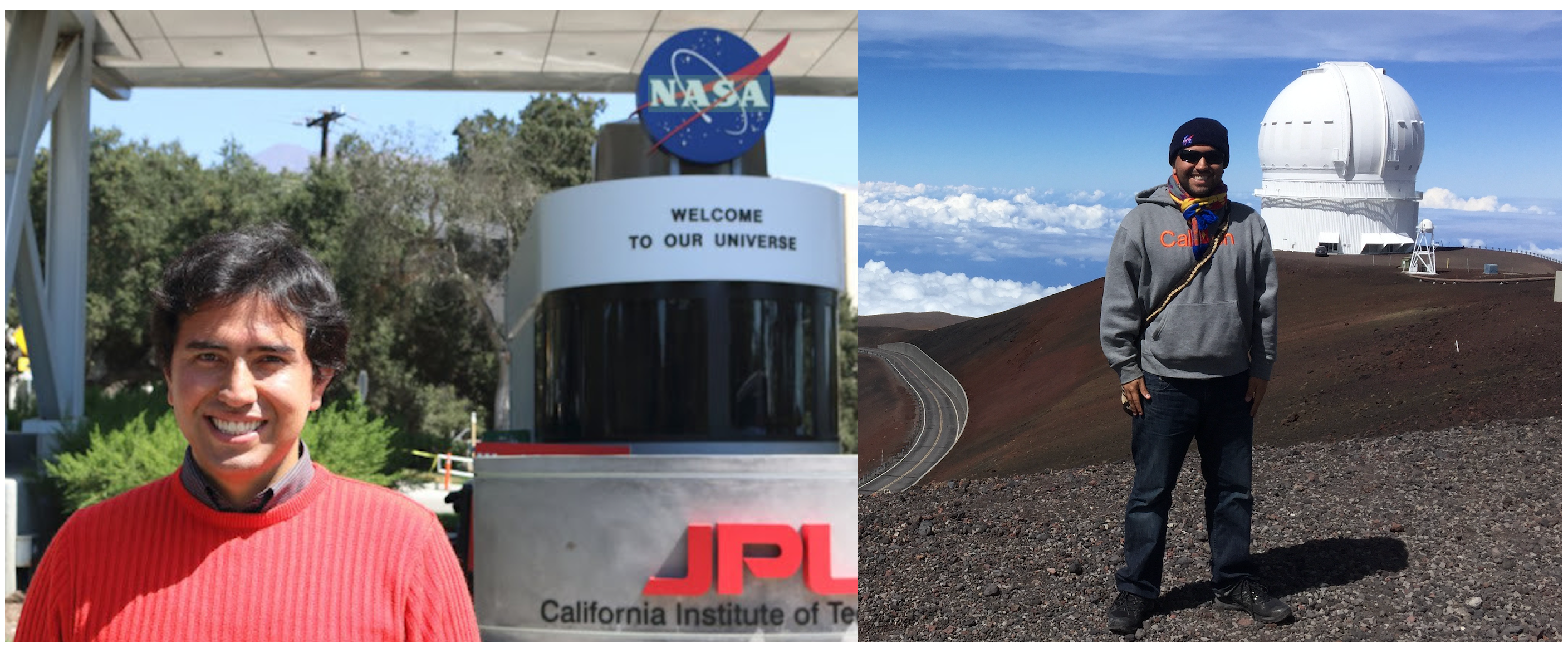 Andrés at JPL and Mauna Kea